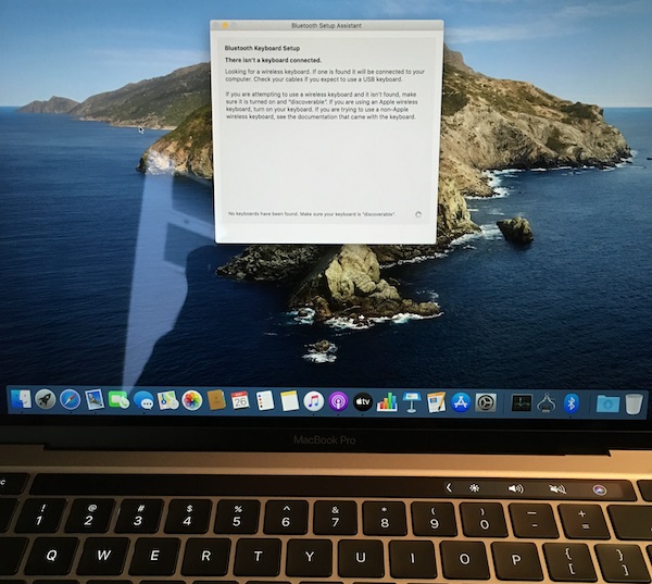 2020 MBP does not detect its internal keyboard